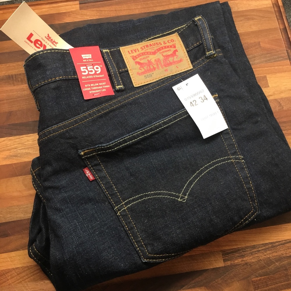 Levi’s Big & Tall Relaxed Straight - 42x34